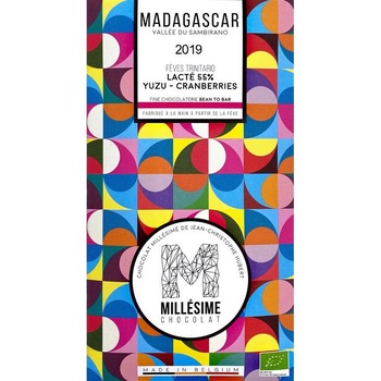 Ciocolata Belgiana Artizanala cu Yuzu si Merisoare Madagascar Bio 70 grame Millesime Chocolat Ciocolata Belgiana Artizanala cu Yuzu si Merisoare Madagascar Bio 70 grame Millesime Chocolat