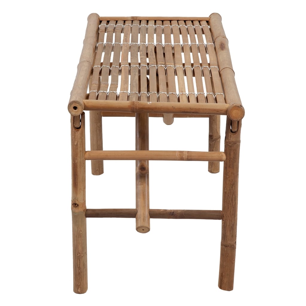 Banca De Gradina Pliabila VidaXL Bambus 118 X 38 X 45 Cm 4 Cm Banca de gradina pliabila vidaxl bambus 118 x 38 x 45 cm 4 cm