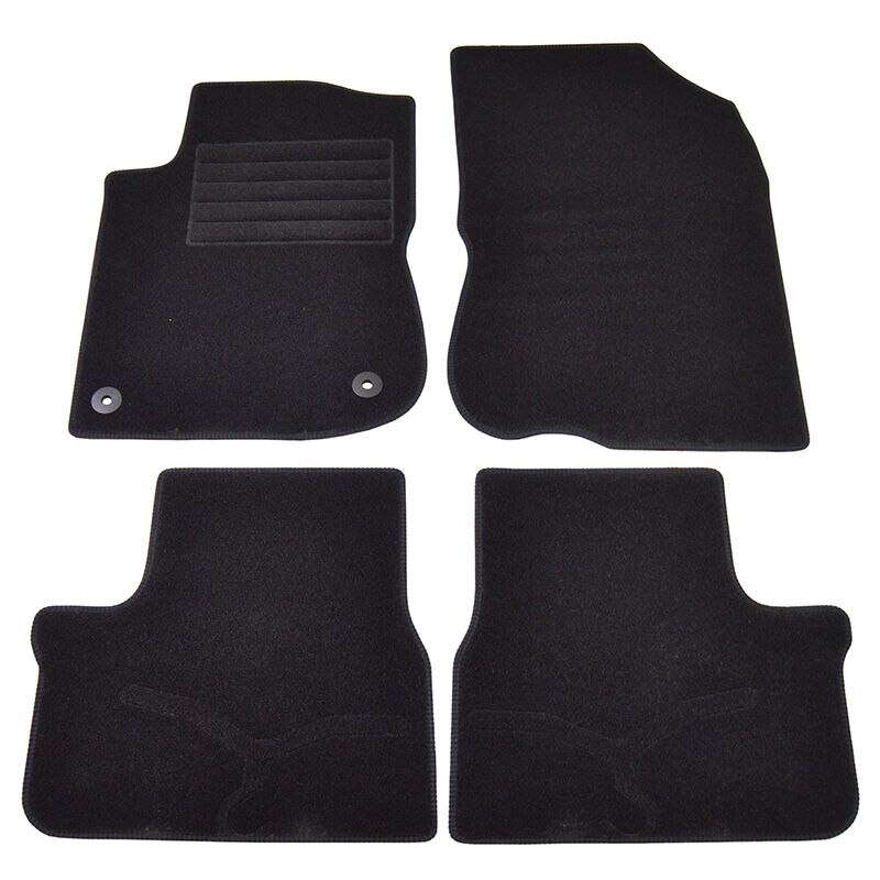 Set covorase AutoLux, mocheta, pentru Peugeot 208 (3/5 usi) 2012-, negru, 4 buc