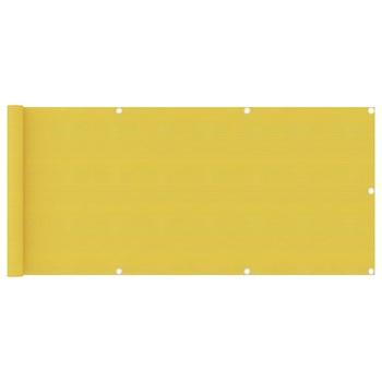 Paravan impermeabil pentru balcon, vidaXL, Tesatura, 75 x 400 cm, Galben Paravan impermeabil pentru balcon, vidaXL, Tesatura, 75 x 400 cm, Galben