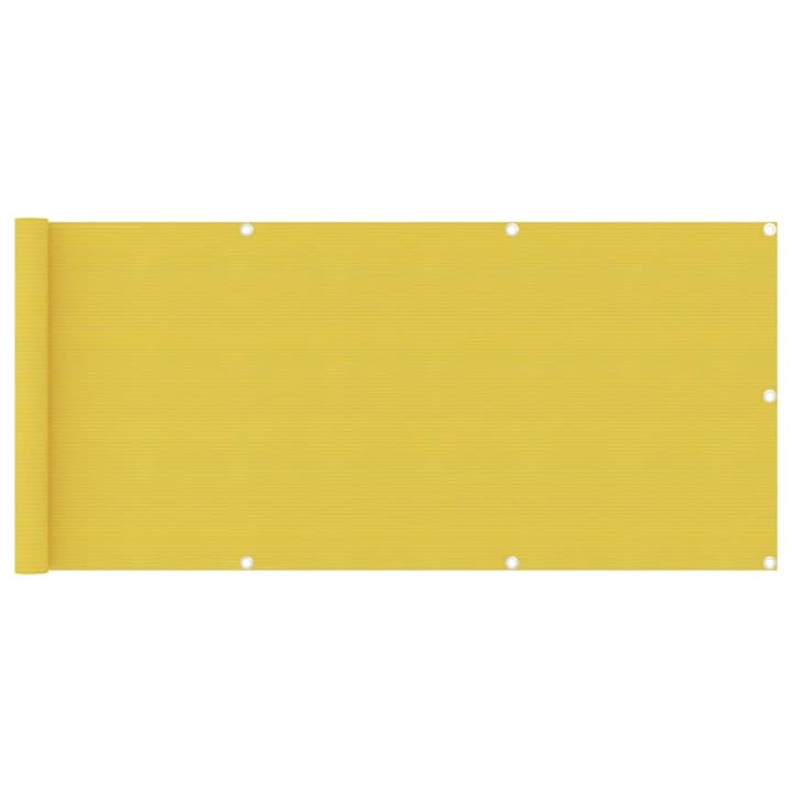 vidaXL sárga HDPE erkélyparaván 75 x 300 cm