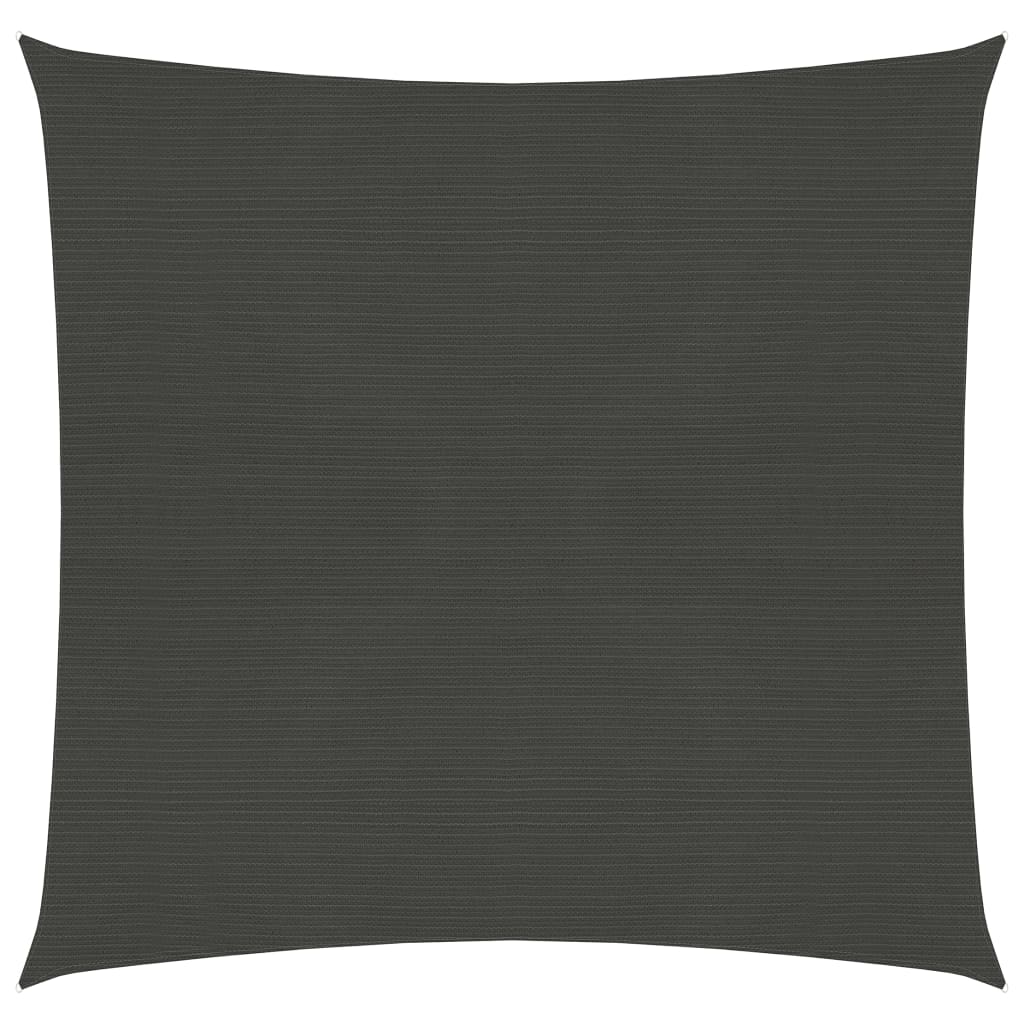 Panza parasolar, vidaXL, Polietilena HDPE, 90% protectie UV, 4 x 4 m, Gri Antracit