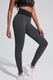 Colanti anticelulitici modelatori lungi cu talie inalta pentru fitness, yoga, aerobic Negri