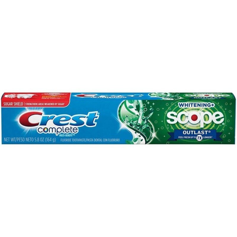 Pasta de Dinti, Crest, Complete, Scope Outlast Ultra, Whitening, Multi-Benefit, 184gr