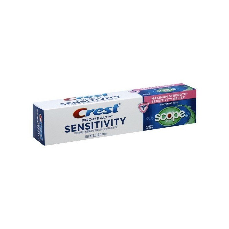 Pasta de Dinti Sensibili, Crest Pro-Health, Sensitivity + Scope, Sensibilitate Dentara, Respiratie Proaspata, 170gr