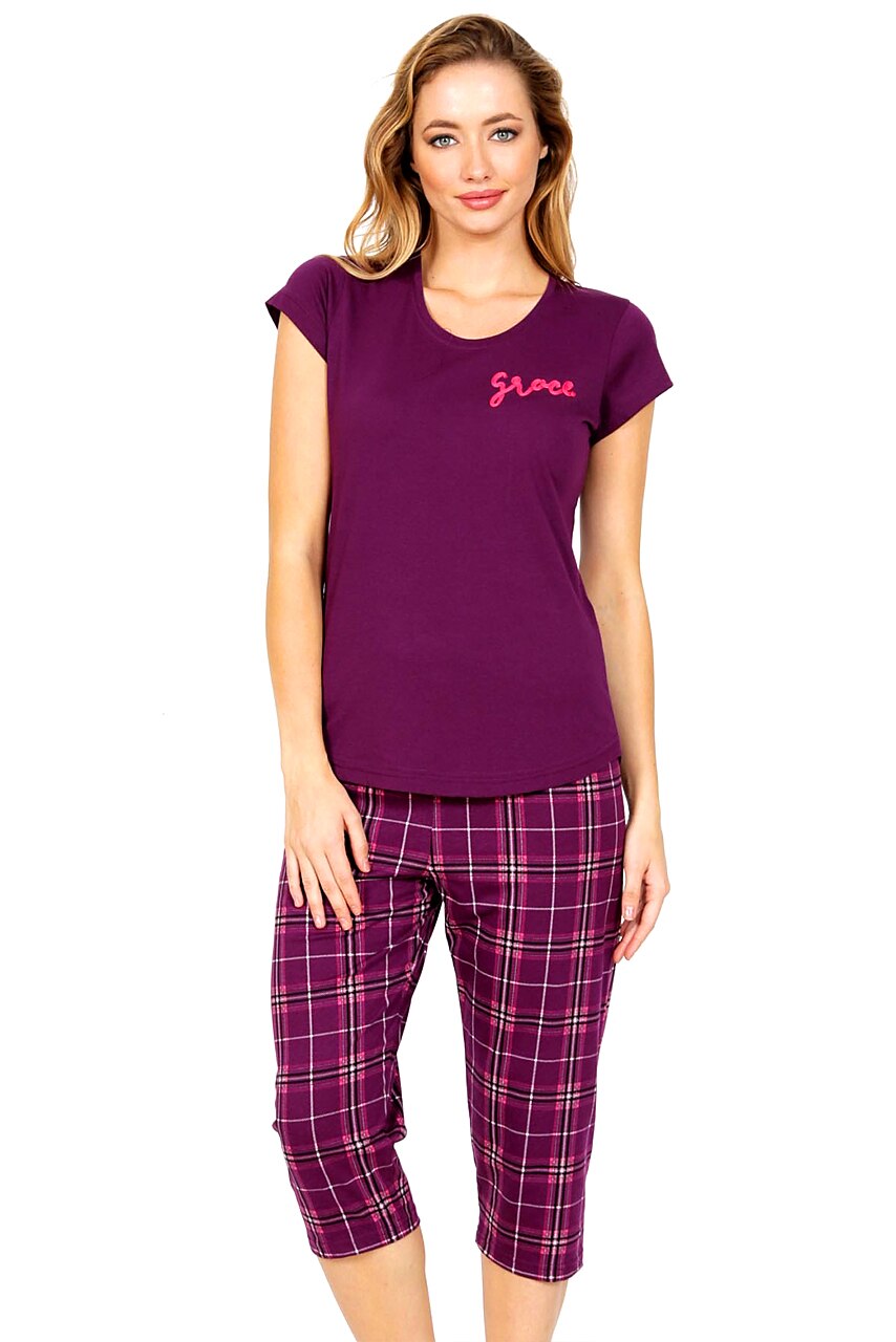 Pijama Dama, Vienetta, Model 'Grace', Culoare Violet