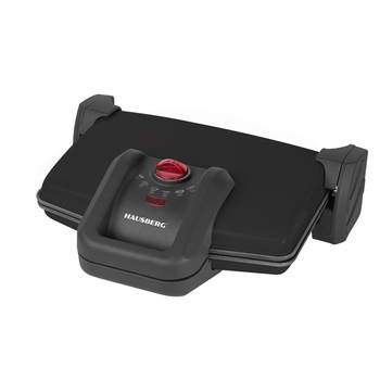 Sandwich-maker Hausberg HB631NG, 1600-1800W, Placi antiaderente, Negru/Inox Sandwich-maker Hausberg HB631NG, 1600-1800W, Placi antiaderente, Negru/Inox