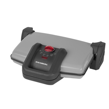 Sandwich-maker Hausberg HB631GR, 1600-1800W, Placi antiaderente, Gri/Inox Sandwich-maker Hausberg HB631GR, 1600-1800W, Placi antiaderente, Gri/Inox