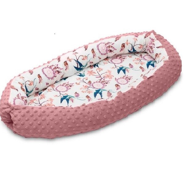 Baby nest, Sensillo, roz pudrat, 30x70cm