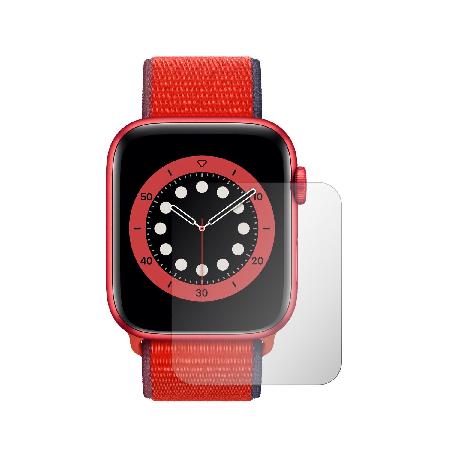 Set 4X Folie Protectie Ecran pentru Smartwatch Apple Watch Series 6 - 44mm, Invisible Skinz HD, Siliconica Ultra-Clear cu Acoperire Totala, Adeziva si Flexibila