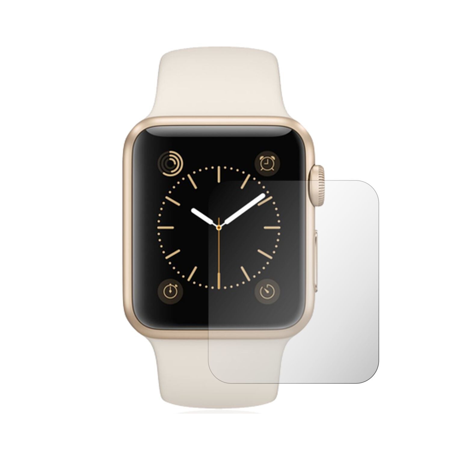 Set 4X Folie Protectie Ecran pentru Smartwatch Apple Watch Series 3 - 38mm, Invisible Skinz HD, Siliconica Ultra-Clear cu Acoperire Totala, Adeziva si Flexibila