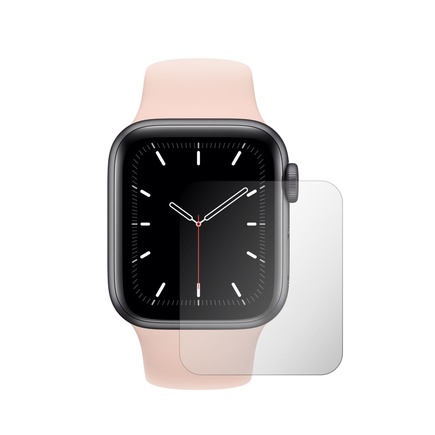 Set 4X Folie Protectie Ecran pentru Smartwatch Apple Watch SE - 40mm, Invisible Skinz HD, Siliconica Ultra-Clear cu Acoperire Totala, Adeziva si Flexibila