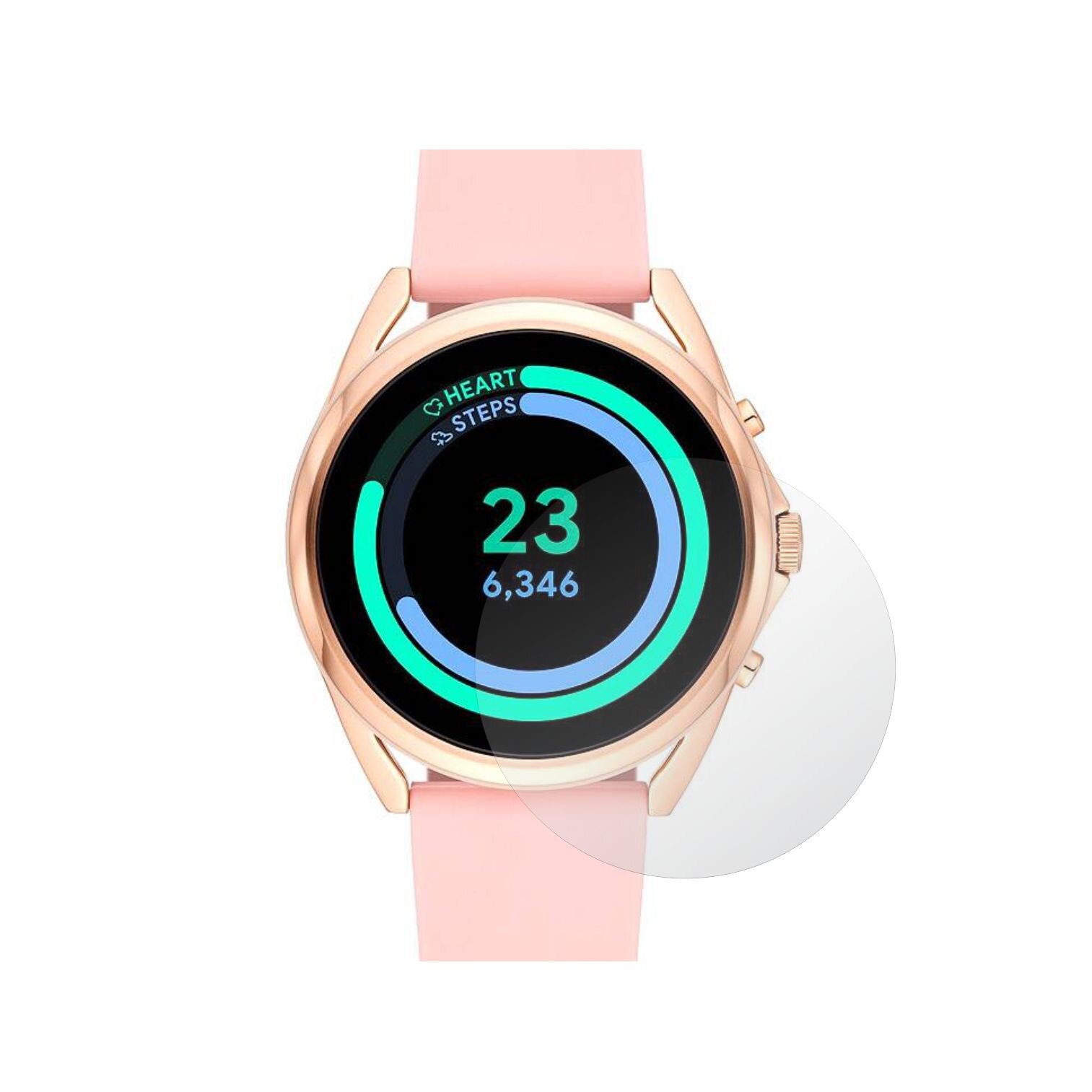 Set 2X Folie Protectie Ecran pentru Smartwatch Fossil Gen 5 LTE, Invisible Skinz UHD AutoRegeneranta, Siliconica Ultra-Clear cu Acoperire Totala, Adeziva si Flexibila