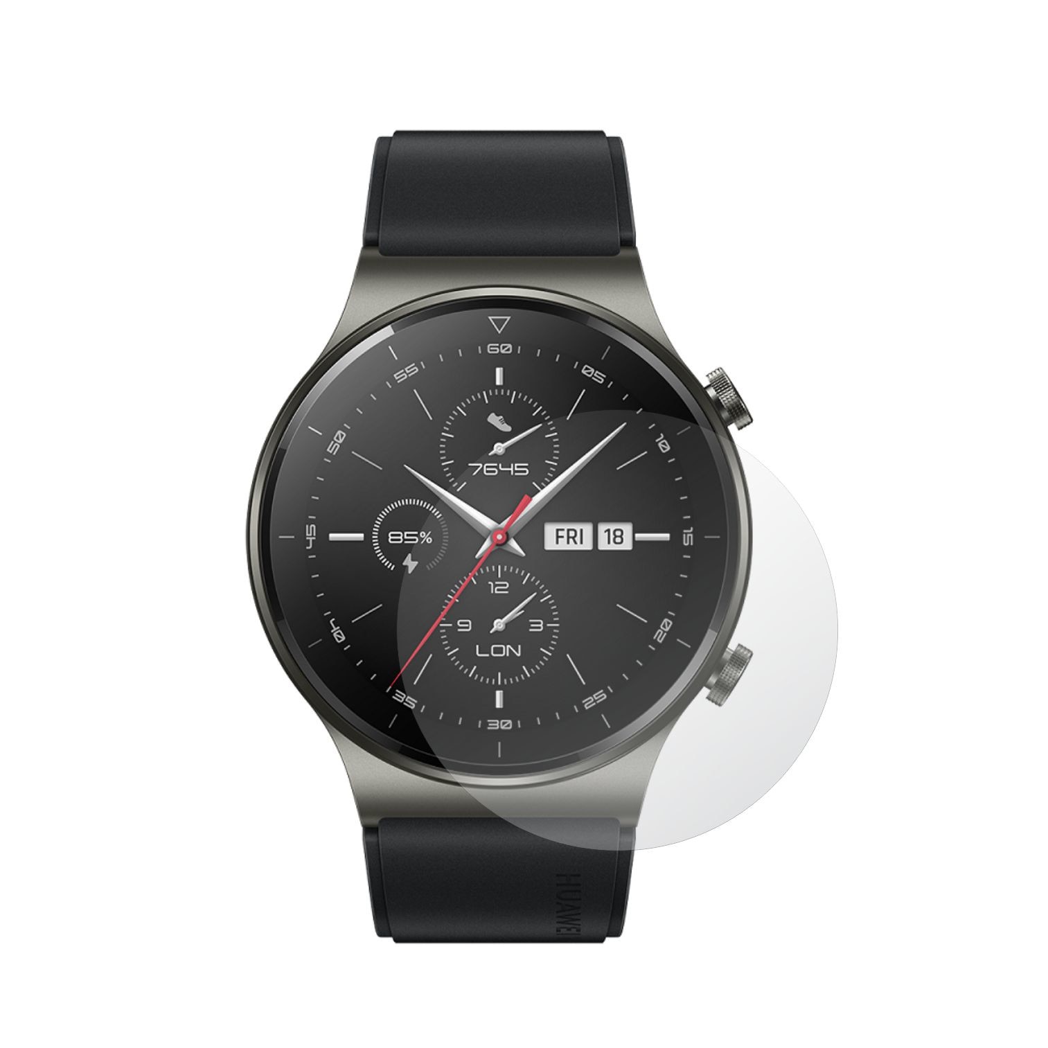 Set 4X Folie Protectie Ecran pentru Smartwatch Huawei Watch GT 2 Pro, Invisible Skinz HD, Siliconica Ultra-Clear cu Acoperire Totala, Adeziva si Flexibila