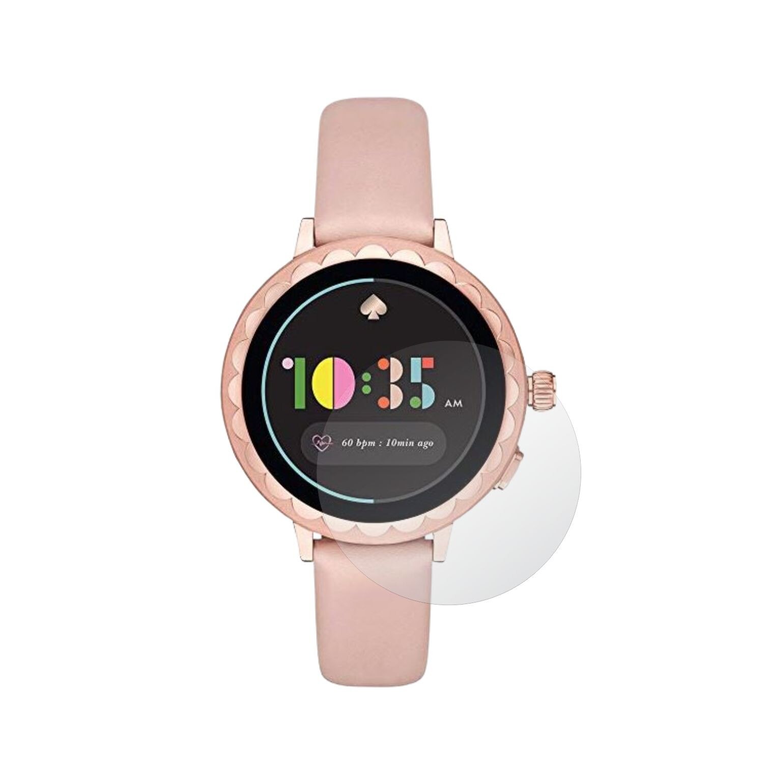 Set 4X Folie Protectie Ecran pentru Smartwatch Kate Spade Scallop 2, Invisible Skinz HD, Siliconica Ultra-Clear cu Acoperire Totala, Adeziva si Flexibila