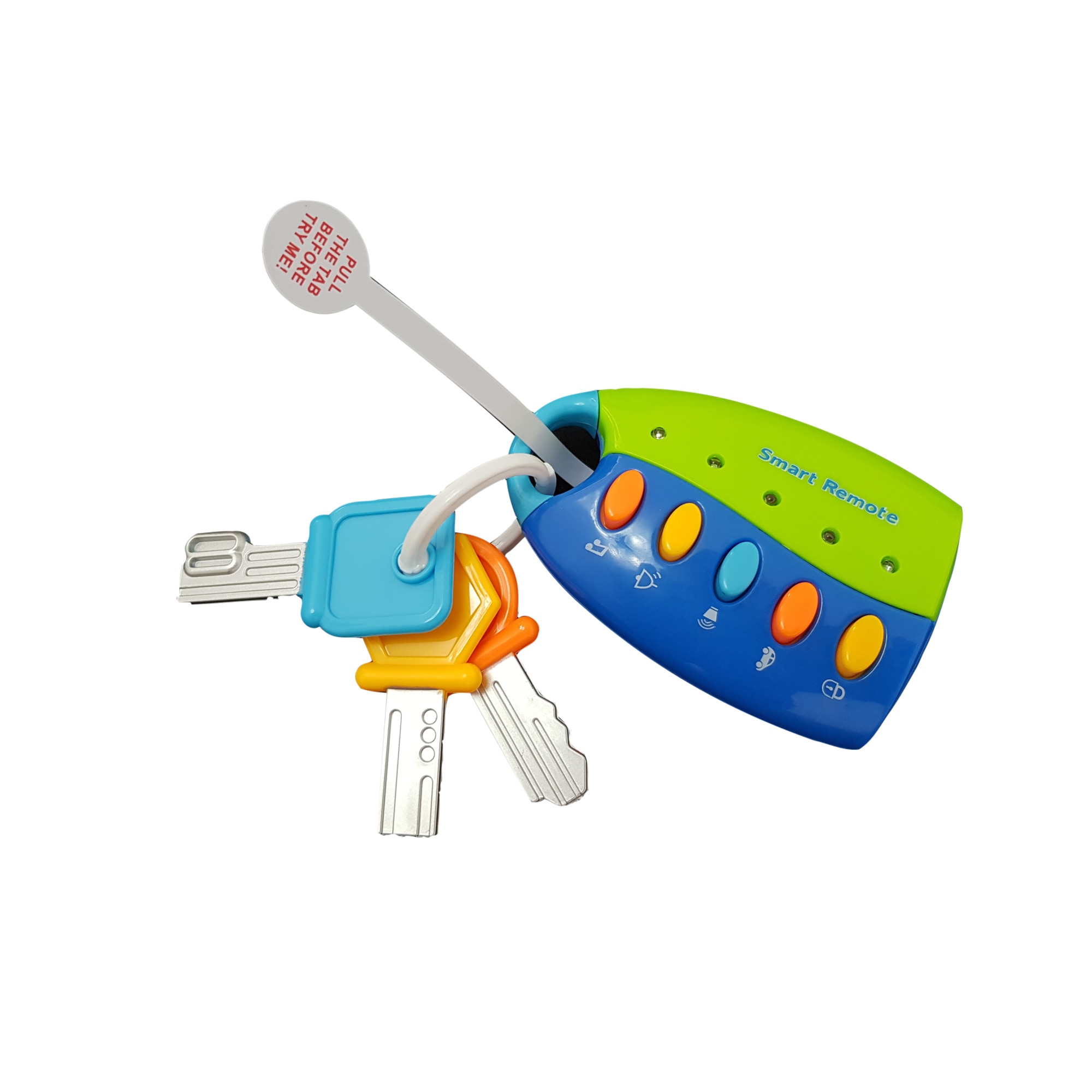 Jucarie interactiva, kaichi, cheie masina tip telecomanda, sunet si lumini, culoare albastru