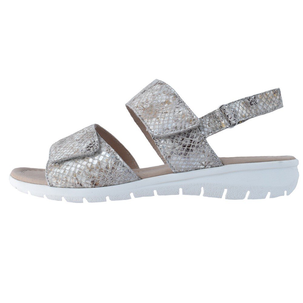 Sandale dama, din piele naturala, Caprice, 9-28650-26-14-21-03, gri, Gri