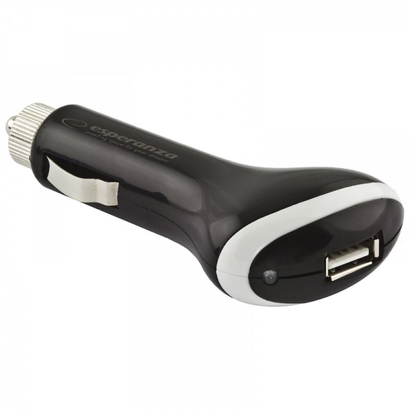 Adaptor bricheta auto USB, Esperanza, indicator LED, universal
