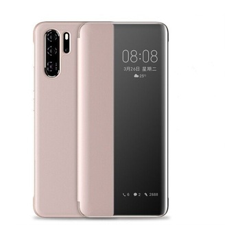 Husa flip inteligenta pentru Huawei P40 Pro, Rose Gold Husa flip inteligenta pentru Huawei P40 Pro, Rose Gold
