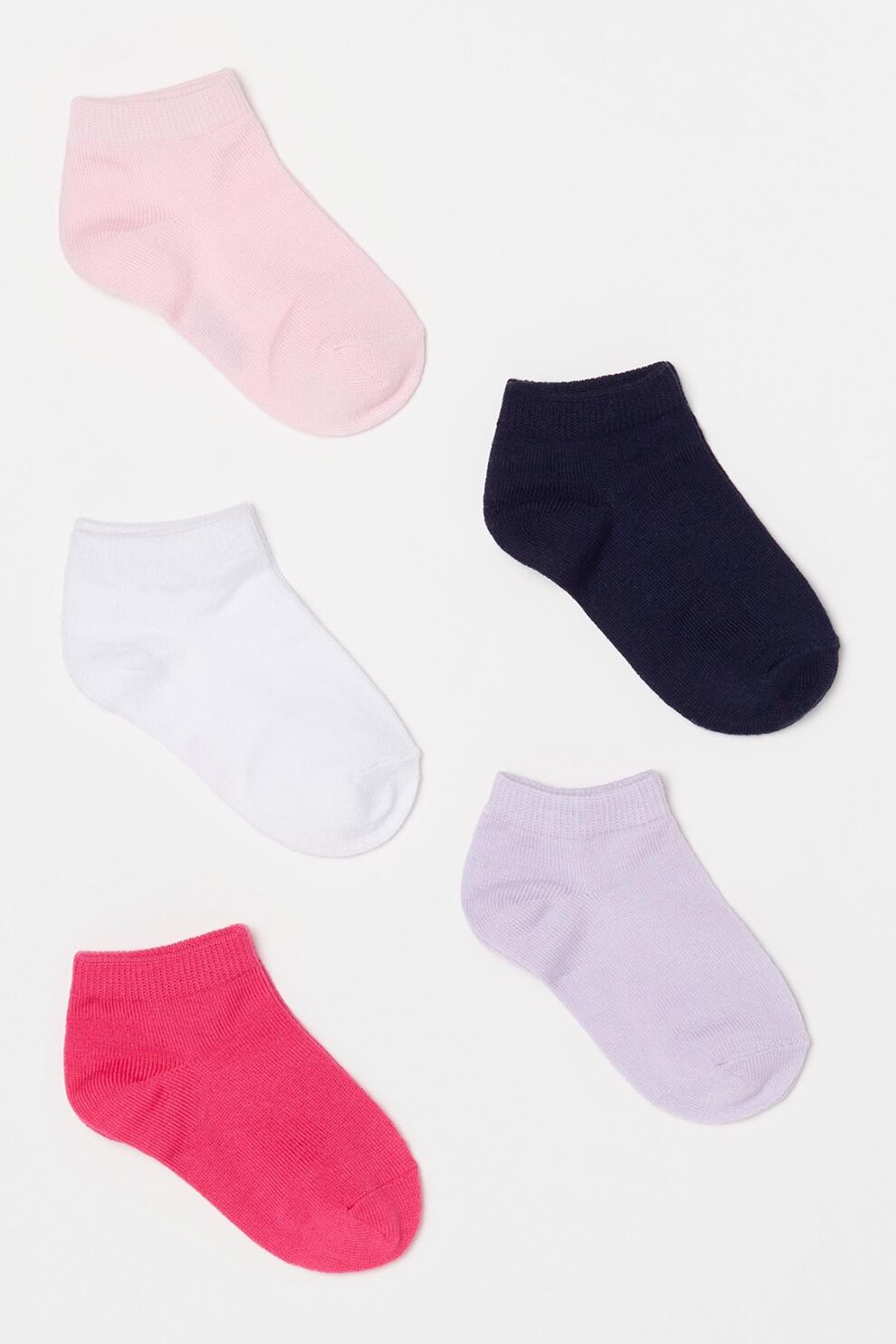 OVS, Set de sosete scurte - 5 perechi, Roz/Alb/Lila, 40-42 EU