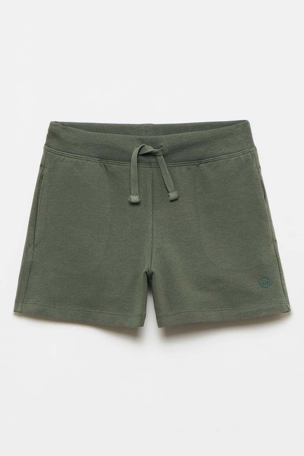 OVS, Pantaloni scurti din jerseu cu snur de ajustare, Verde militar