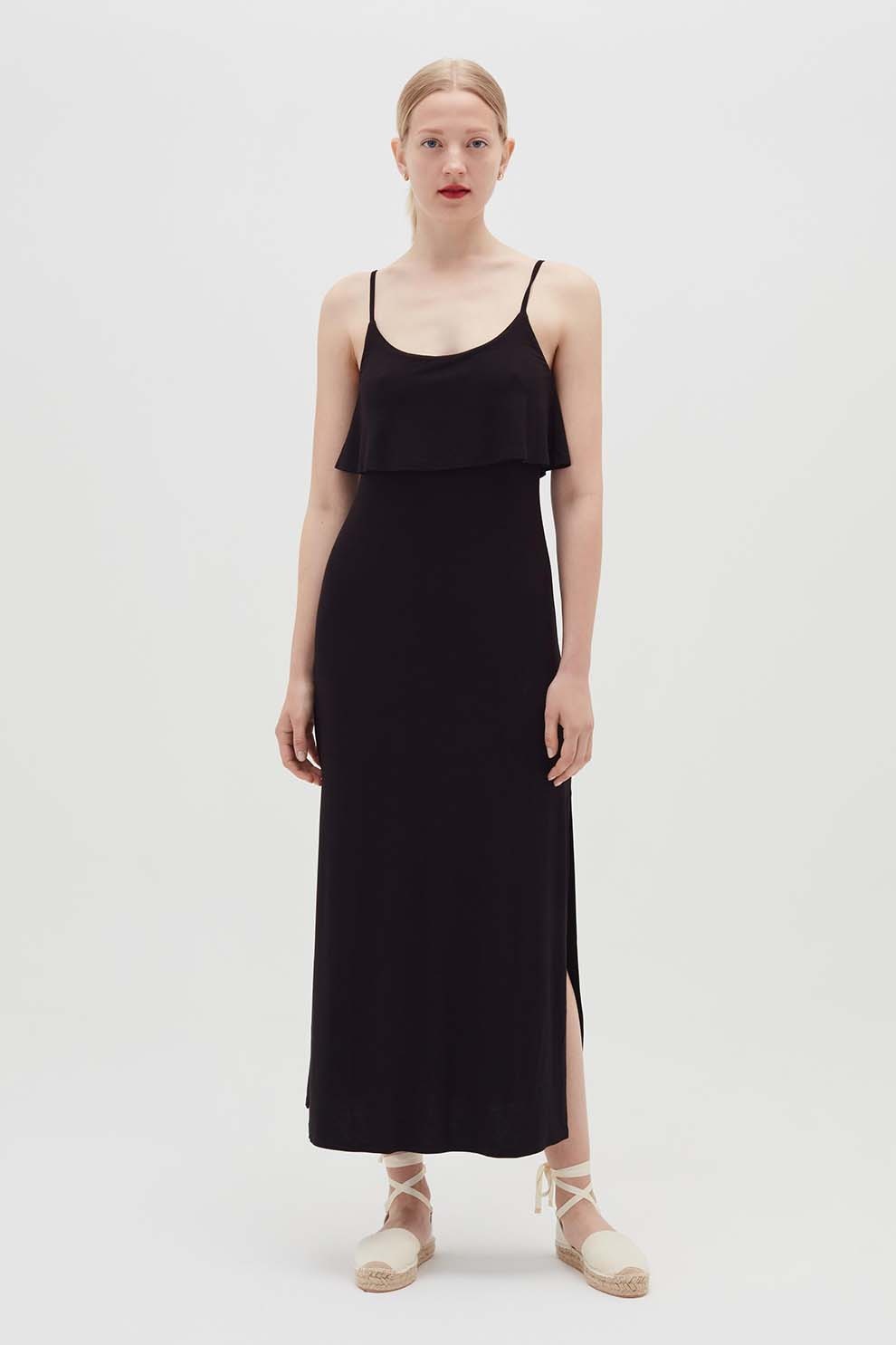 OVS, Rochie de jerseu cu slit lateral adanc, Negru