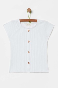 OVS, Tricou cu maneci aripioara si striatii, Alb, 170 CM OVS, Tricou cu maneci aripioara si striatii, Alb, 170 CM