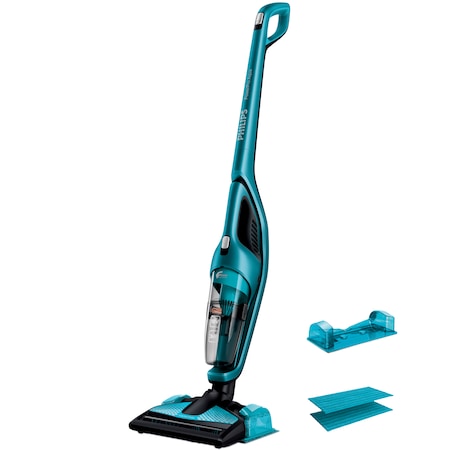 Compatible with Overall Mark down Aspirator vertical si mop portabil PHILIPS PowerPro Aqua 3 in 1 FC6404/01,  13.14 kWh/an, 0.6l, 18V, Albastru - eMAG.ro