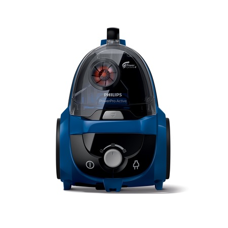 Aspirator fara sac Philips PowerPro Active FC9533/09, 1.7 l, Tub telescopic, 750 W, Albastru