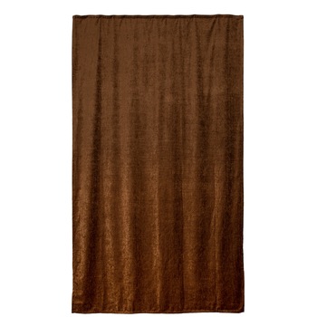Draperie 140x245 cm, model 8135/3926, prindere cu rejansa, maro Draperie 140x245 cm, model 8135/3926, prindere cu rejansa, maro