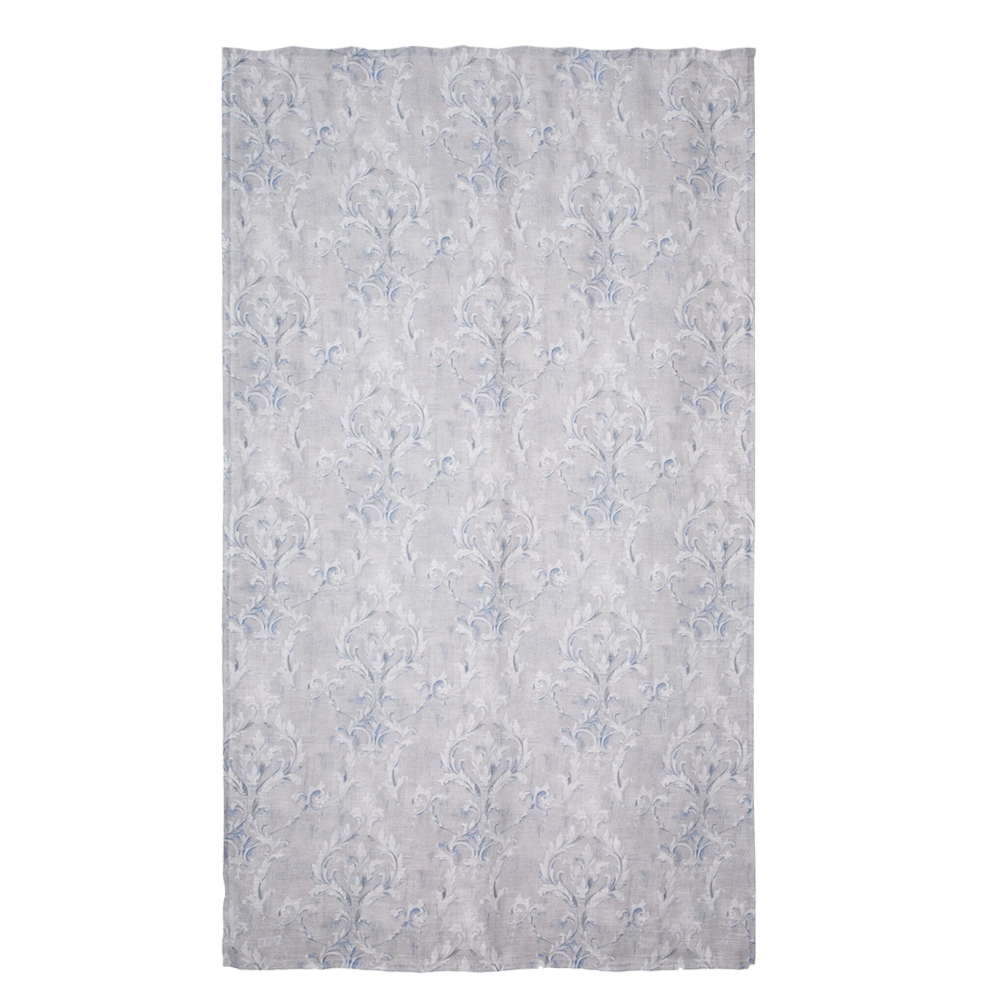 Perdea 140x245 cm, model LP 9511/4, prindere cu rejansa, gri/albastru