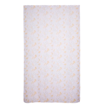 Perdea 140x245 cm, model OB 6377/3, prindere cu rejansa, alb/portocaliu Perdea 140x245 cm, model OB 6377/3, prindere cu rejansa, alb/portocaliu