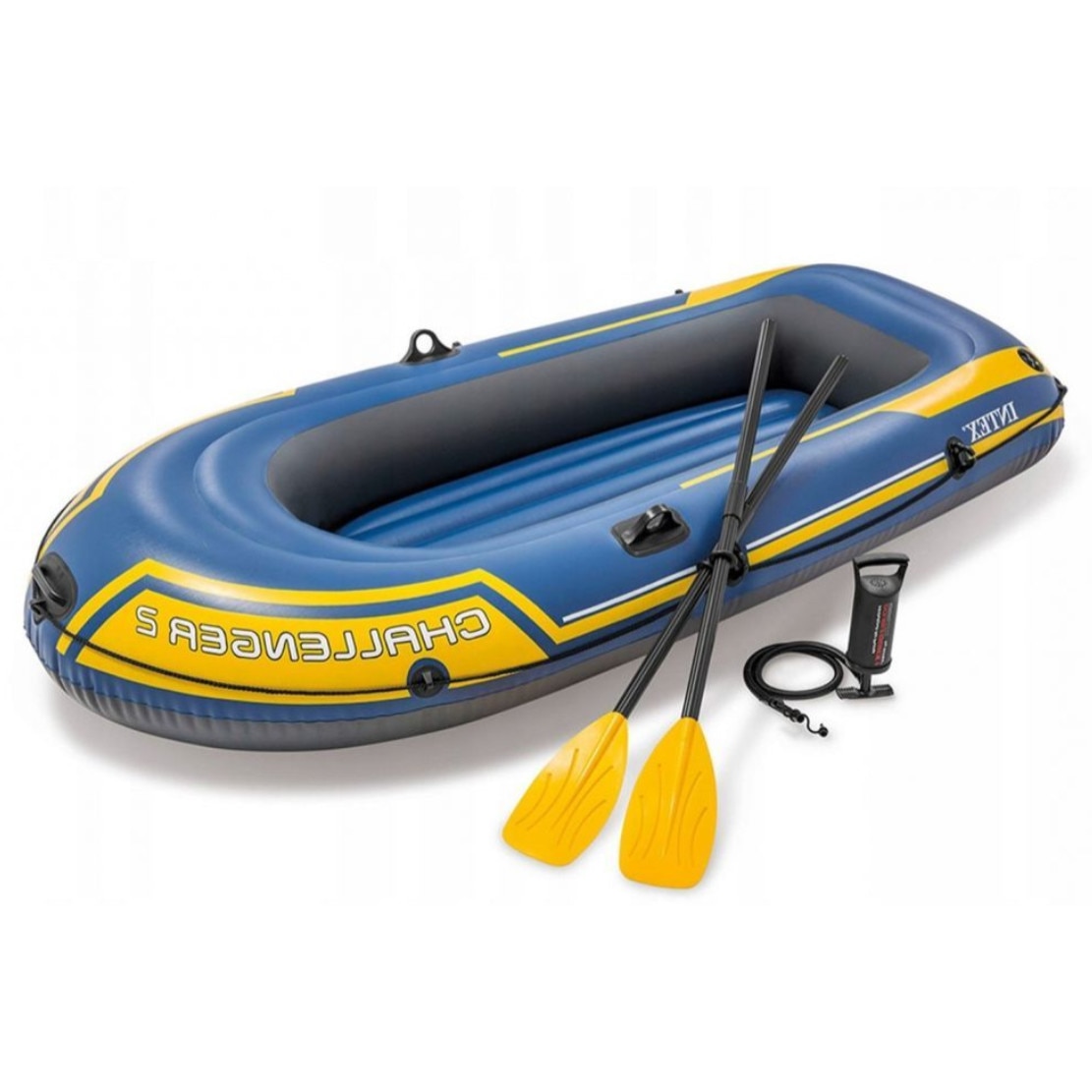 Barca Gonflabila Challanger 2, Pompa si 2 Vasle, 236x114x41cm