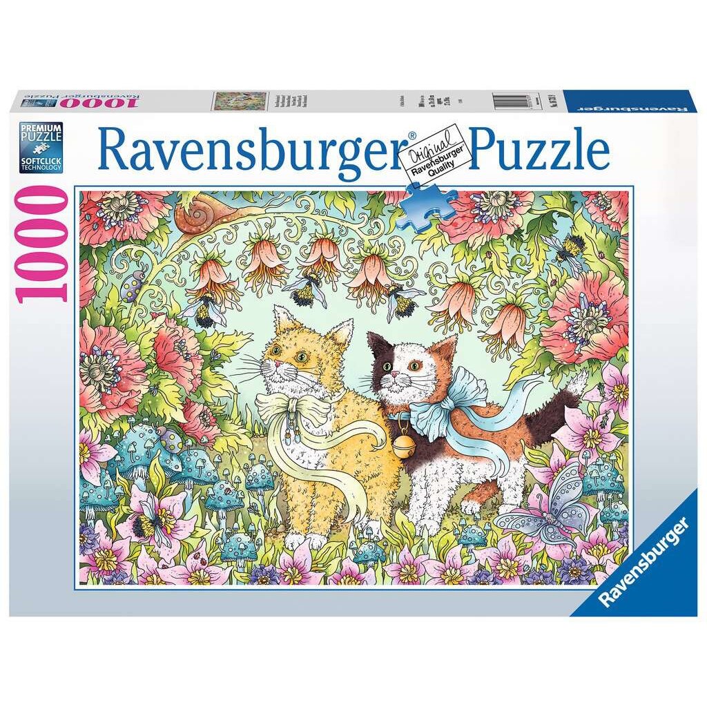 Puzzle clasic, Kitten Friendship, Ravensburger, 1000 de piese