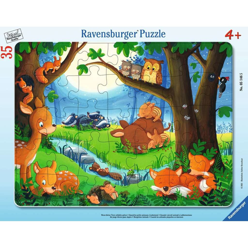 Puzzle clasic, Animals, Ravensburger, 35 de piese