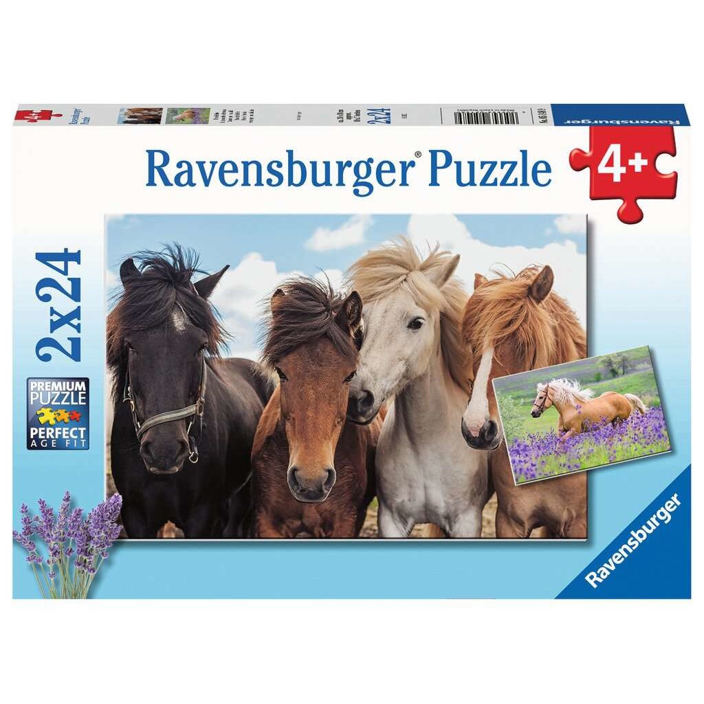 Puzzle clasic, Horselove, Ravensburger, 48 de piese