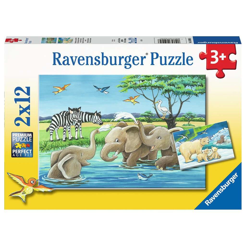 Puzzle clasic, Animal babies, Ravensburger, 24 de piese