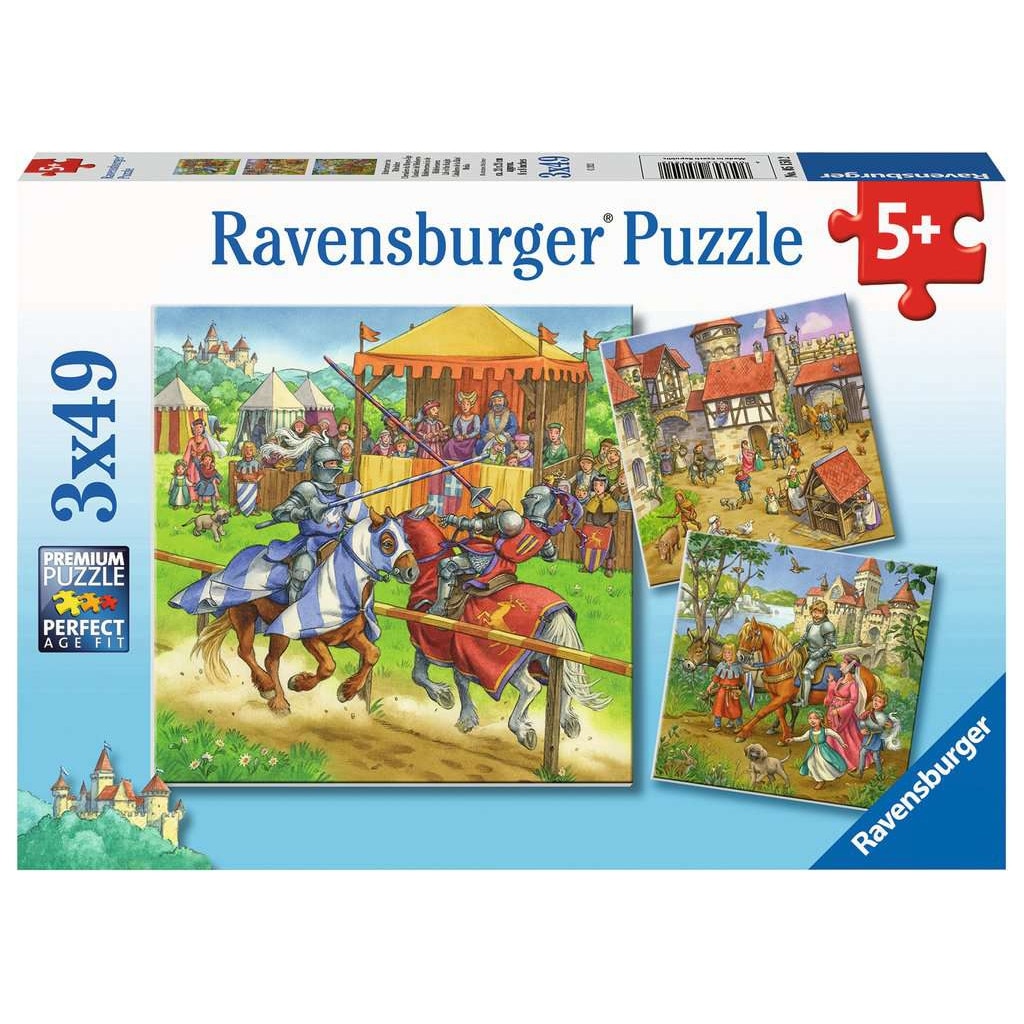 Puzzle clasic, Jousting, Ravensburger, 147 de piese