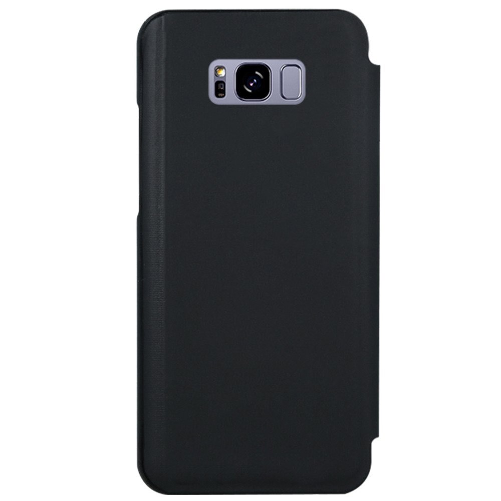 Husa Pentru SAMSUNG Galaxy S8 - Flip Wallet Clear, Negru
