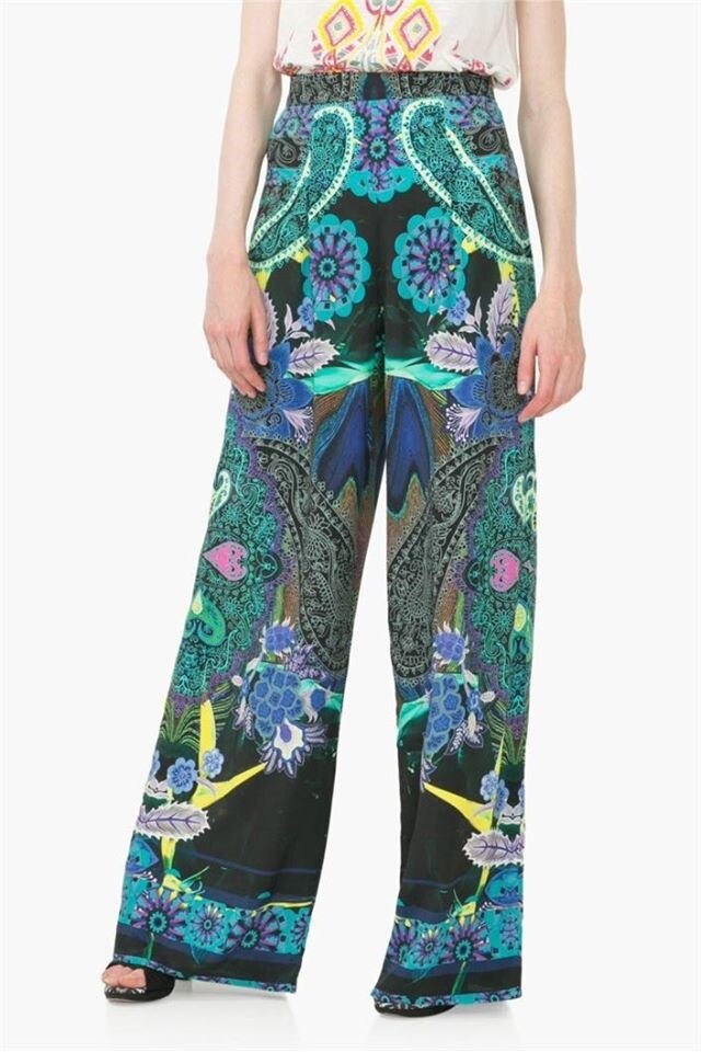 Pantaloni Desigual 73p2we5, Multicolor, 24