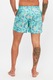 Trendyol, Pantaloni scurti de baie cu model flamingo, verde persan, roz, albastru inchis, S