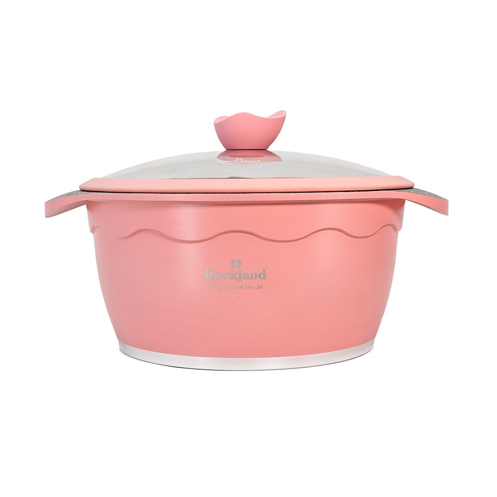 Oala din Granit cu capac 28 cm , Rockland DT28-PK