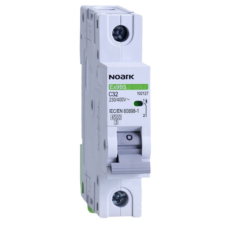 Автоматичен предпазител NOARK 1P, 32A, Крива на изключване C, 4,5kA