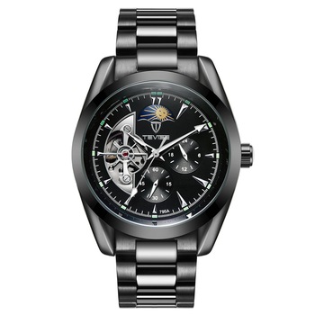 Ceas barbatesc Tevise CS1263, automatic, otel inoxidabil, negru Ceas barbatesc Tevise CS1263, automatic, otel inoxidabil, negru