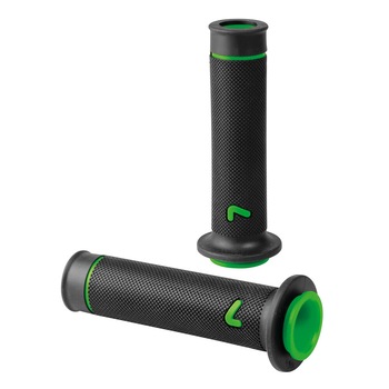 Manere ghidon motocicleta universale Sport-Grip 2buc - Negru/Verde Manere ghidon motocicleta universale Sport-Grip 2buc - Negru/Verde