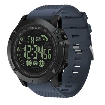 Ceas smartwatch sport, GO4FIT, model GF02, notificari apeluri, sms, social media, monitorizare activitati fizice, fitness, pedometru, calorii, rezistent la apa, curea de silicon, albastru inchis Ceas smartwatch sport, GO4FIT, model GF02, notificari apeluri, sms, social media, monitorizare activitati fizice, fitness, pedometru, calorii, rezistent la apa, curea de silicon, albastru inchis