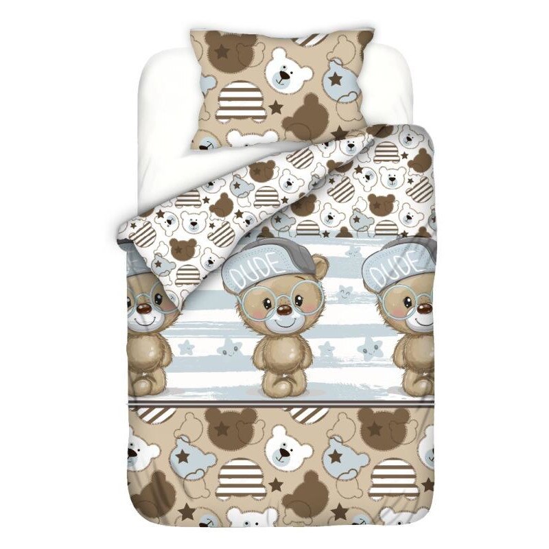 Set lenjerie patut cu 5 piese 120x60 cm Bear