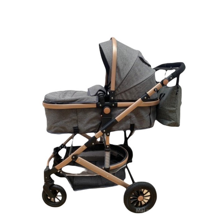 Carucior 2in1, V6, cu landou reversibil, gri