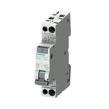 Siguranta automata cu diferential, RCBO, Siemens, 6 kA, 1P+N, 10 A, tip A, 30mA, curba B Siguranta automata cu diferential, RCBO, Siemens, 6 kA, 1P+N, 10 A, tip A, 30mA, curba B