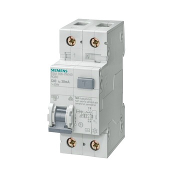 Siguranta automata cu diferential, RCBO, Siemens, 6 kA, 1P+N, 32 A, tip A, 300mA, curba B Siguranta automata cu diferential, RCBO, Siemens, 6 kA, 1P+N, 32 A, tip A, 300mA, curba B